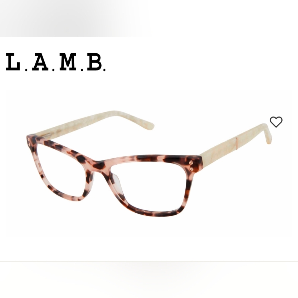 L.A.M.B Pink Tortoise & Pearl Women's Glasses Frames Style LA 075